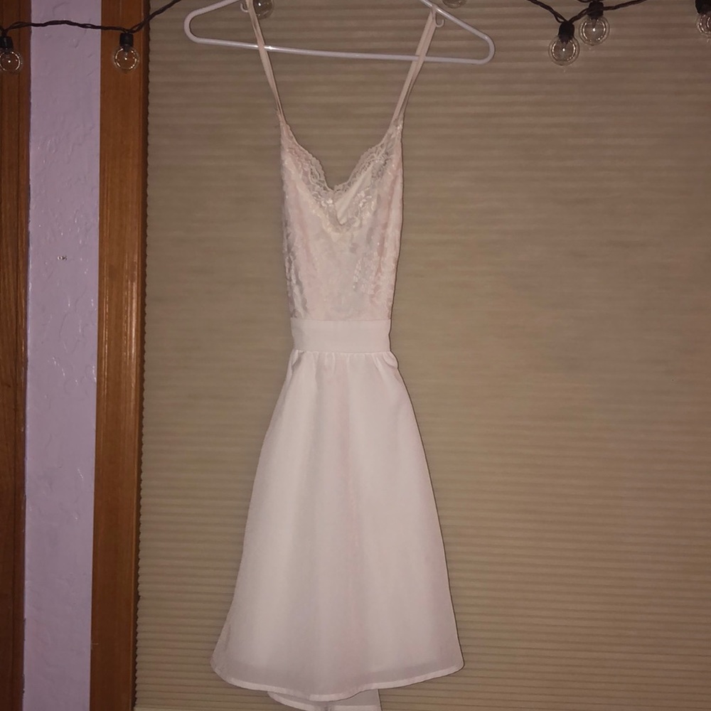 White short dress